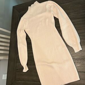 Turtle neck sweater dress